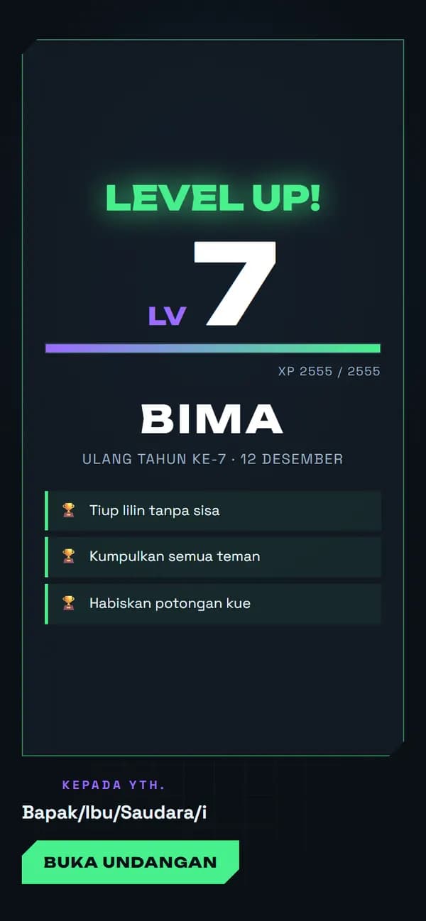 Pratinjau Level Up
