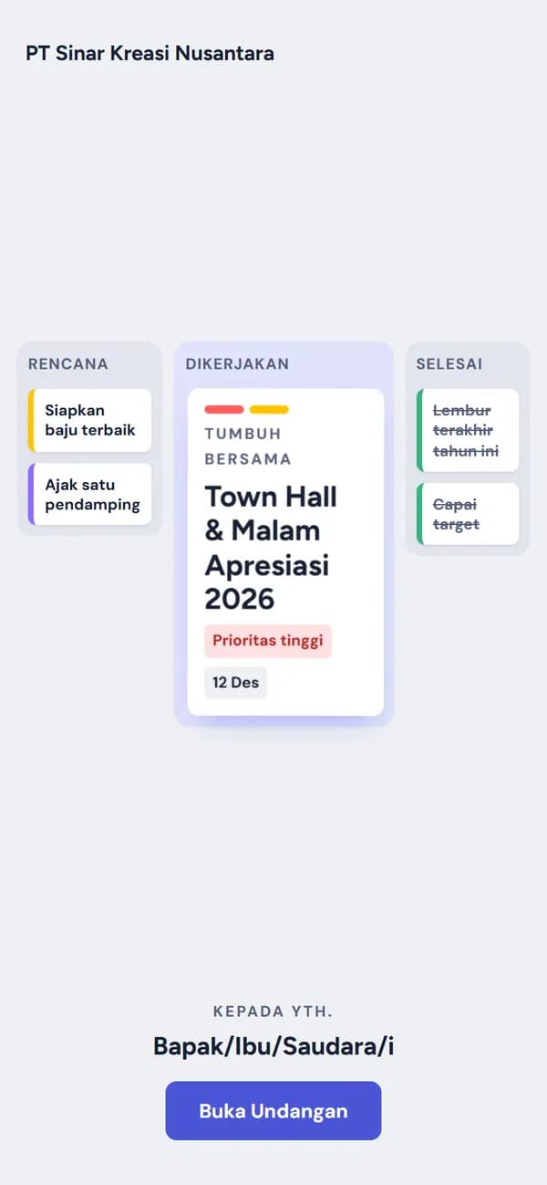 Pratinjau Kanban