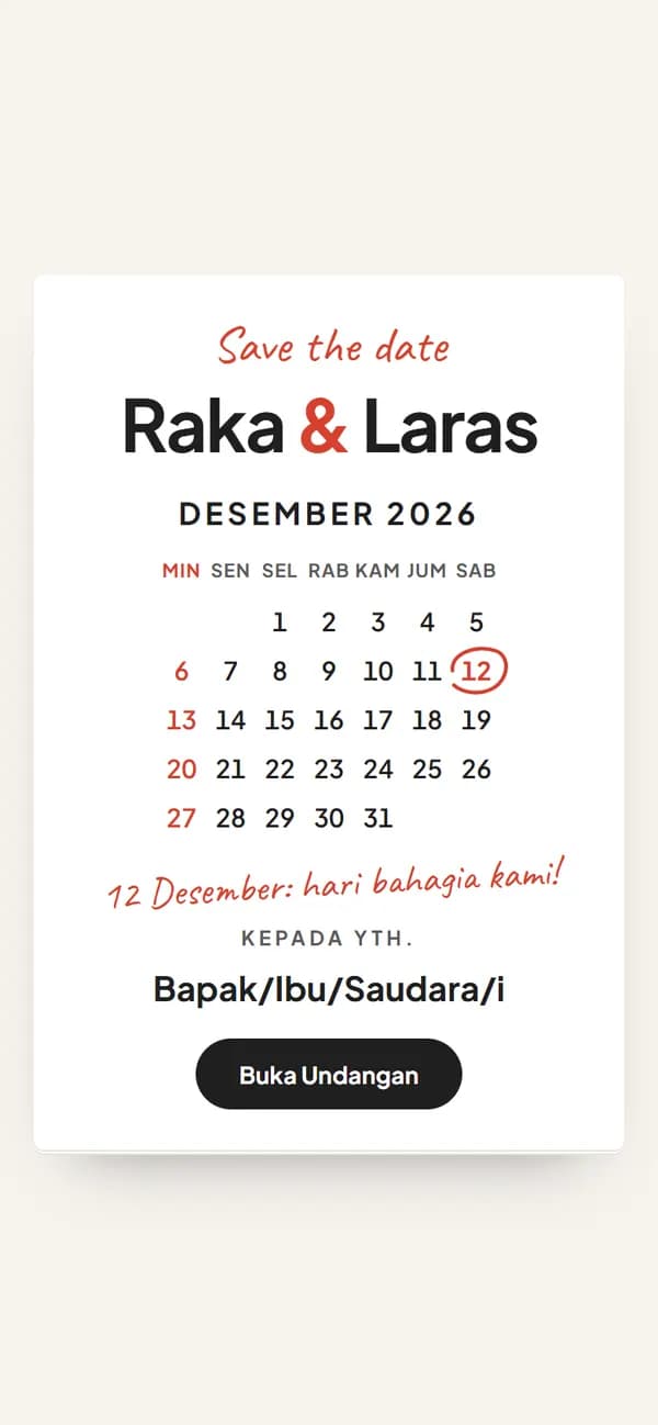 Pratinjau Kalender