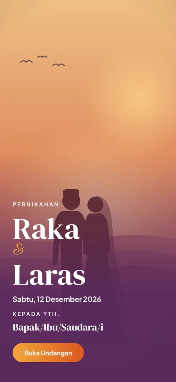 Pratinjau Senja Jingga