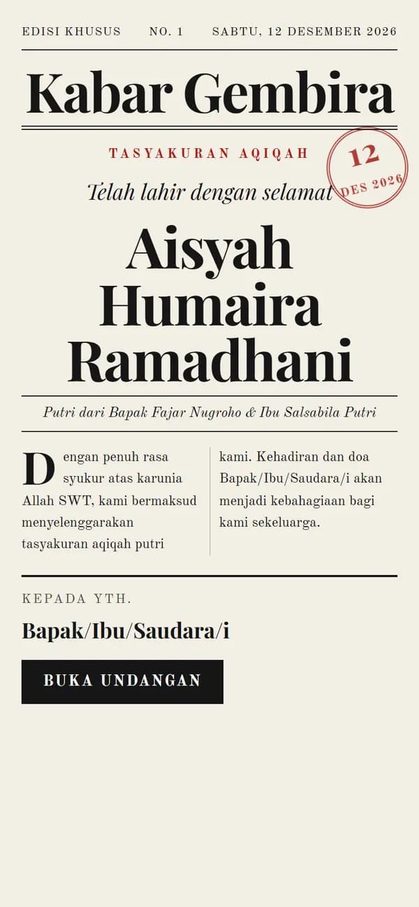 Pratinjau Kabar Gembira