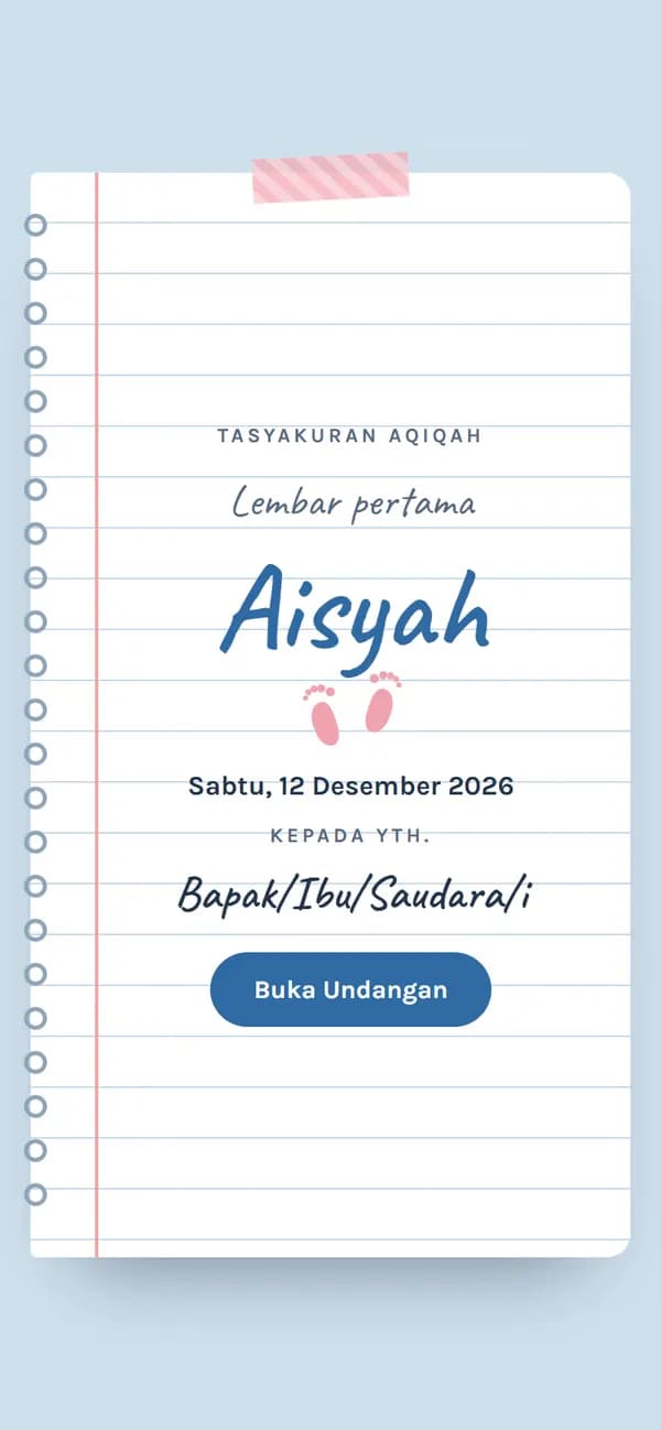Pratinjau Lembar Pertama
