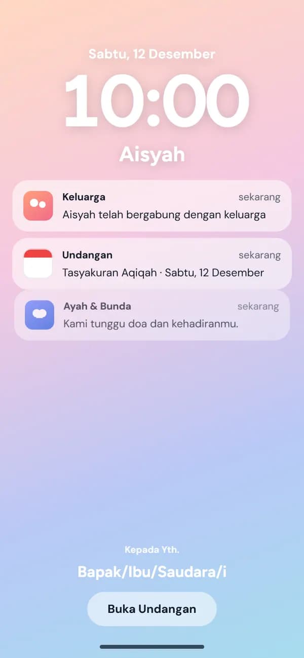 Pratinjau Notifikasi