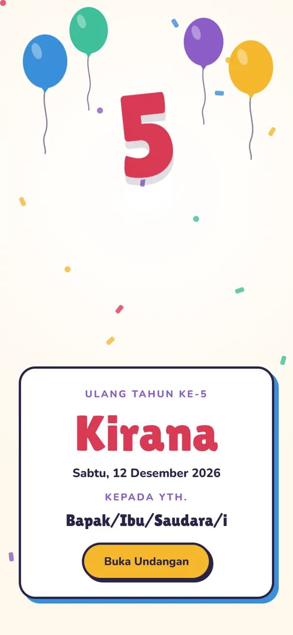 Pratinjau Balon Pesta