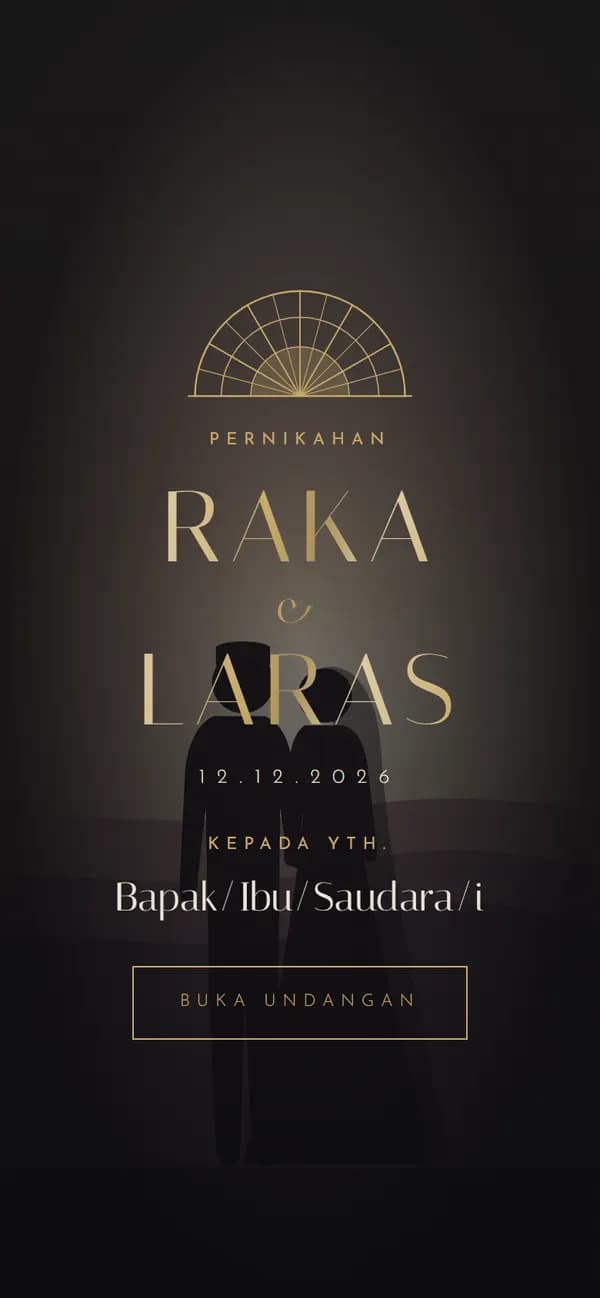 Pratinjau template Malam Emas