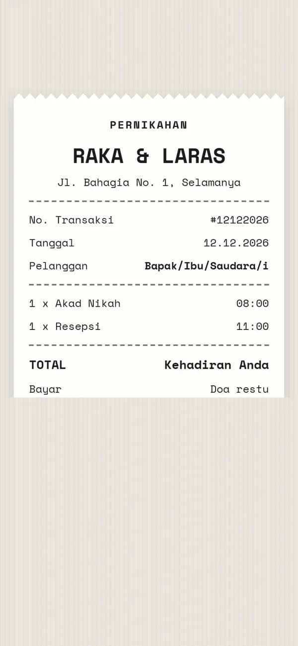 Pratinjau Struk