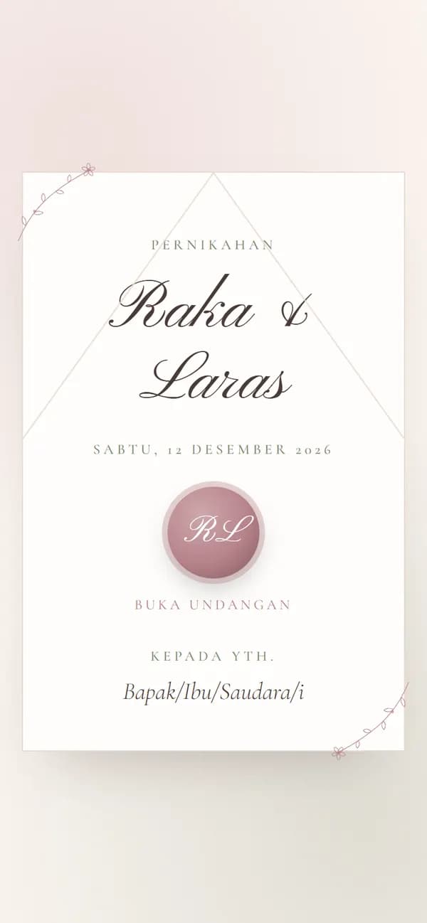 Pratinjau template Taman Rindu